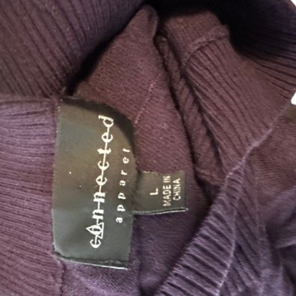 Connected Apparel Purple Sweater Dress - Picture 7 of 7